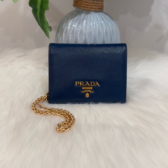 Prada Handbags - PRADA L.E. Tricolor Wallet w Chain